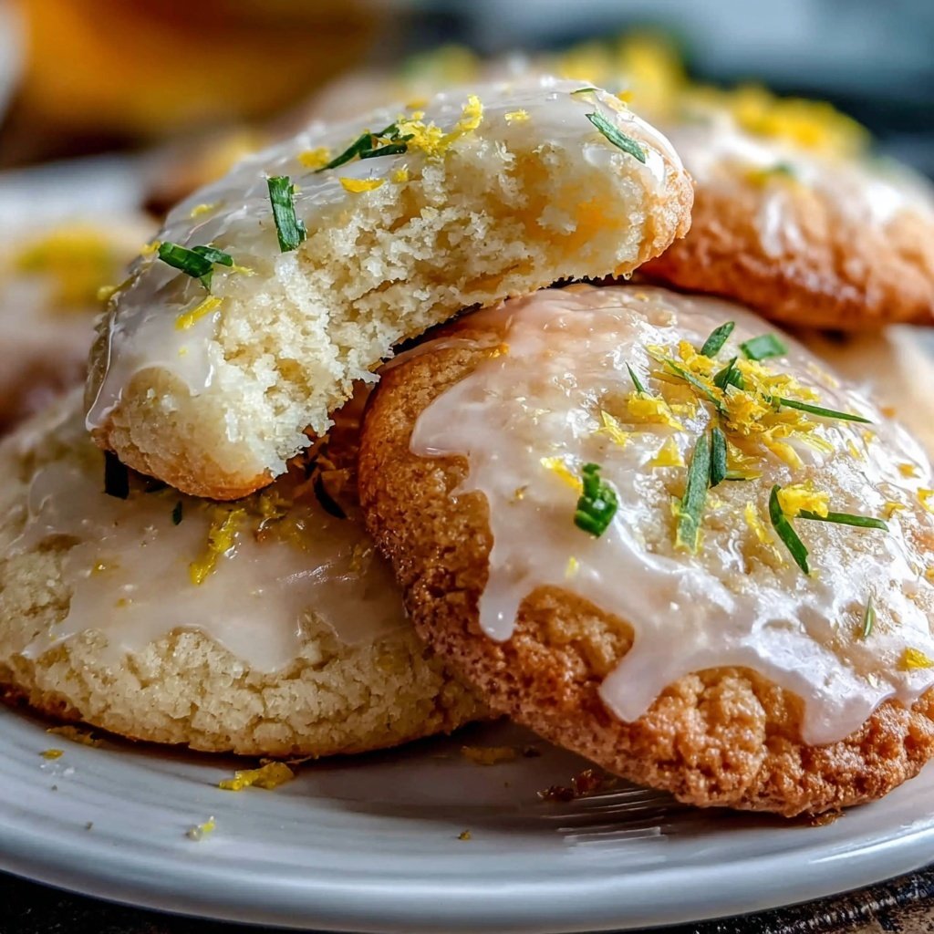 Spring Sugar Cookies With Lemon Glaze