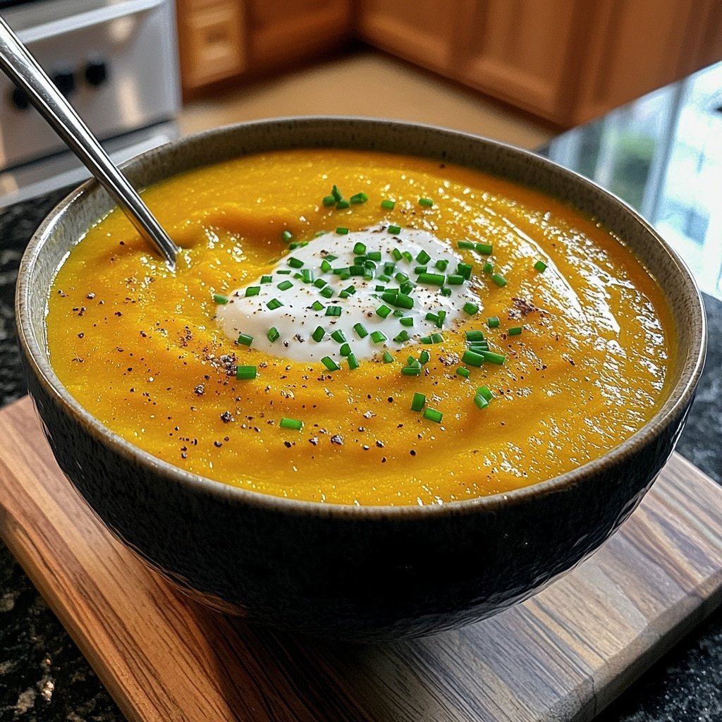 Squash Soup Smooth Texture