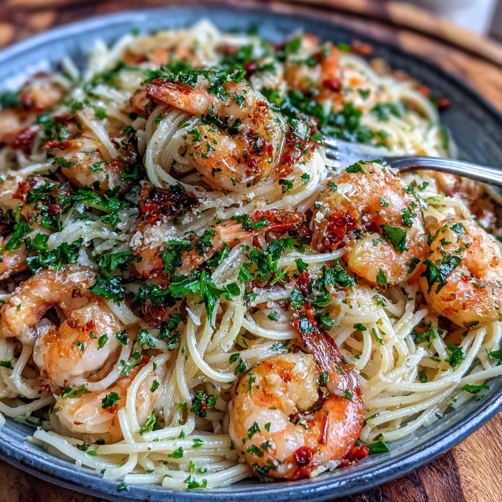 Shrimp Scampi With Angel Hair Pasta