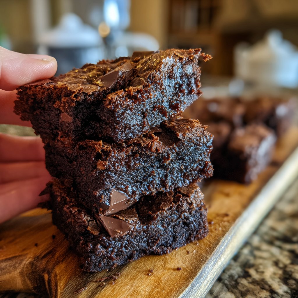 Fudgy Sourdough Discard Brownies