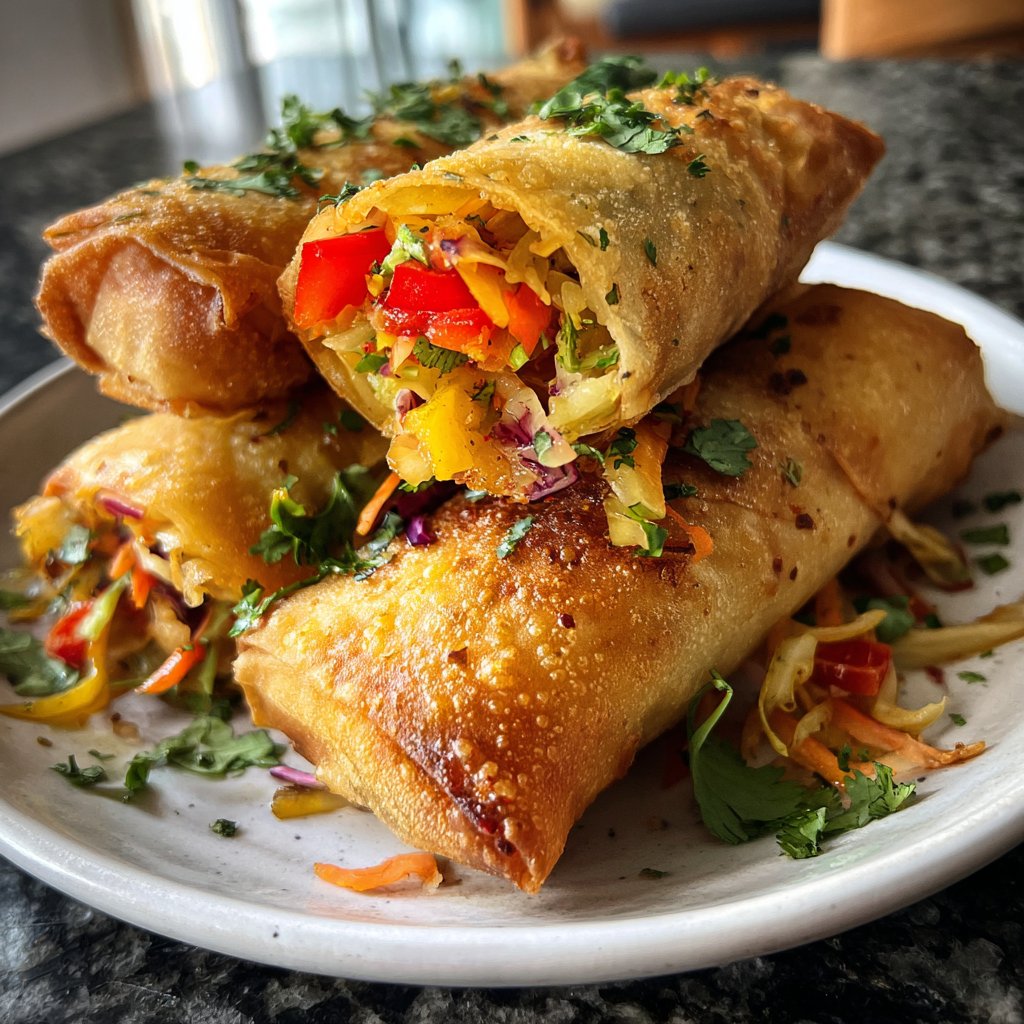 Super Bowl Veggie Spring Rolls