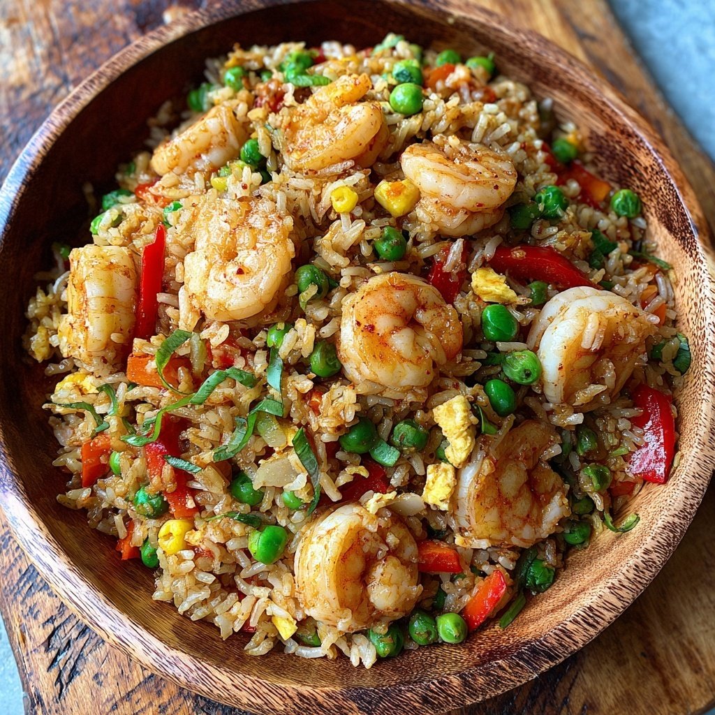 Easy Healthy Shrimp Fried Rice