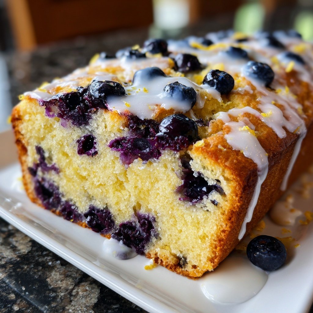 Baking & Desserts Lemon Blueberry Loaf Cake