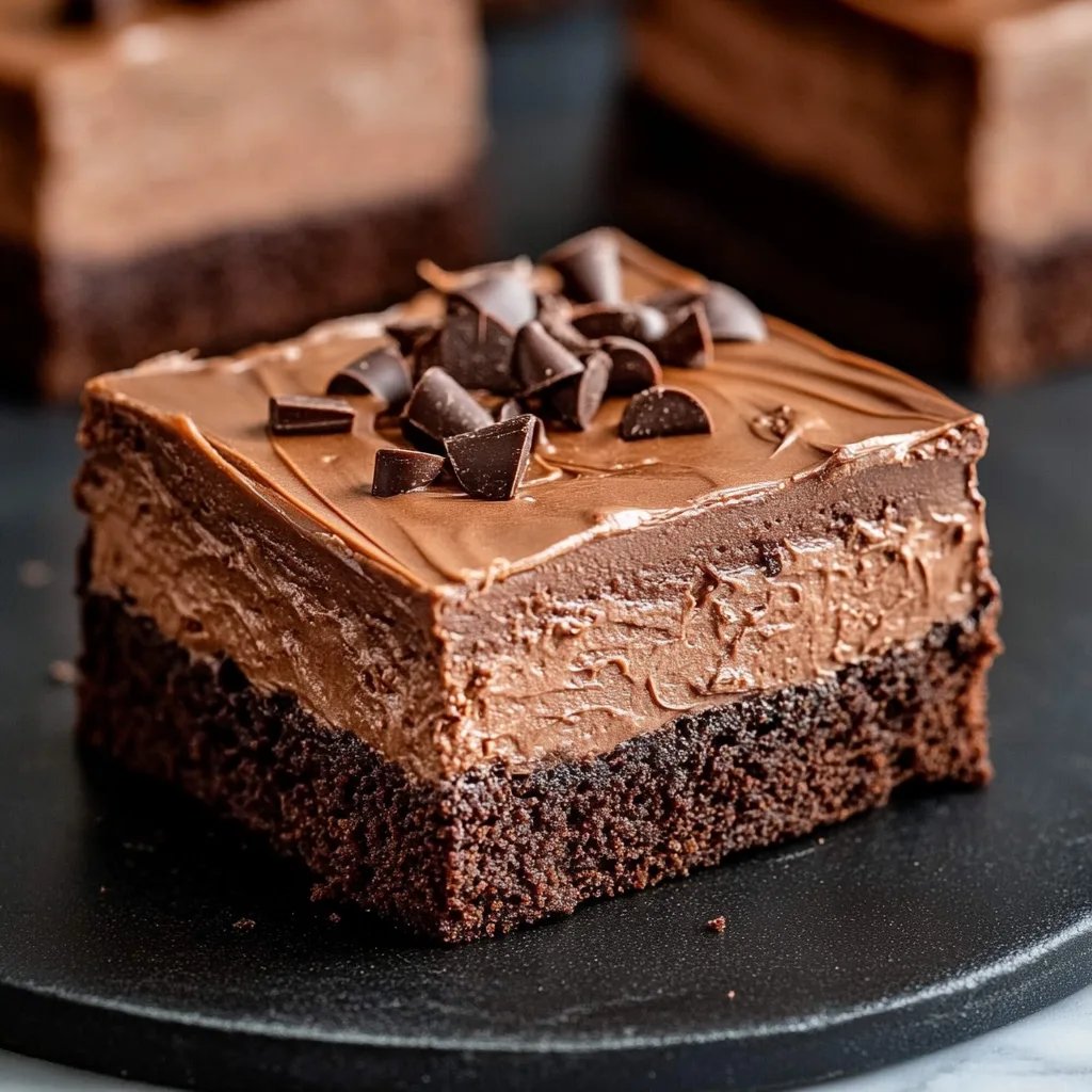 Chocolate Mousse Brownies