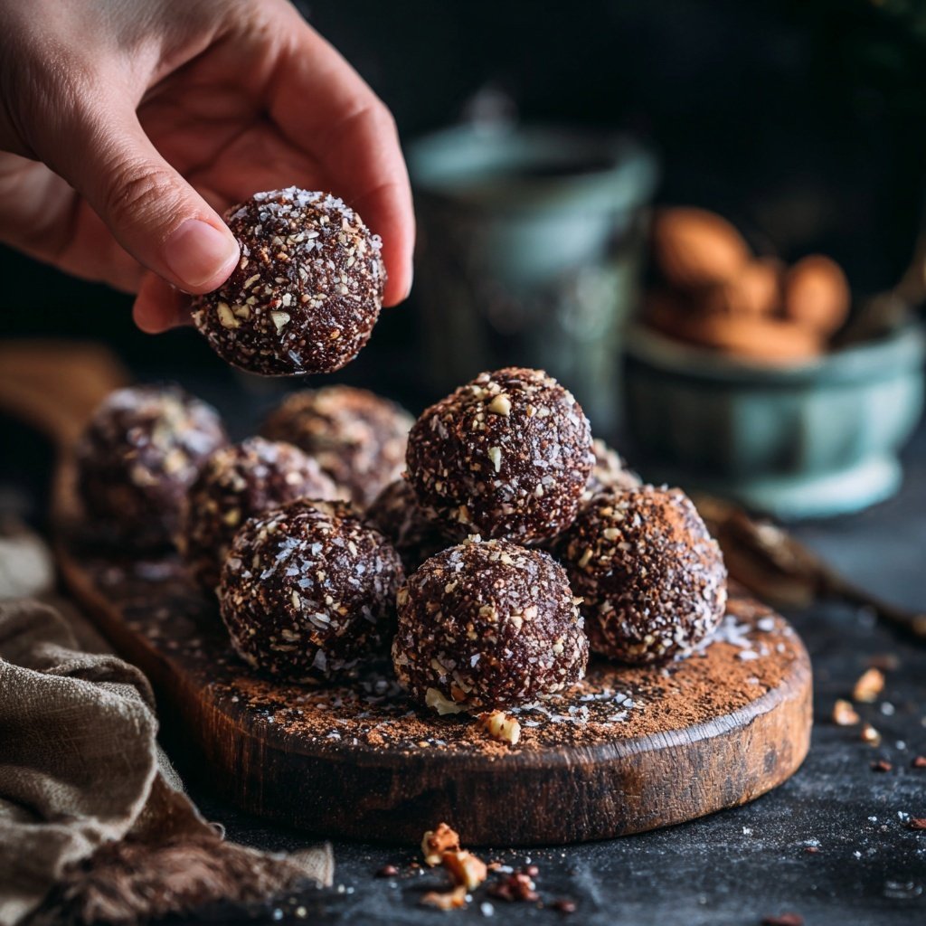 Chocolate Date Energy Balls