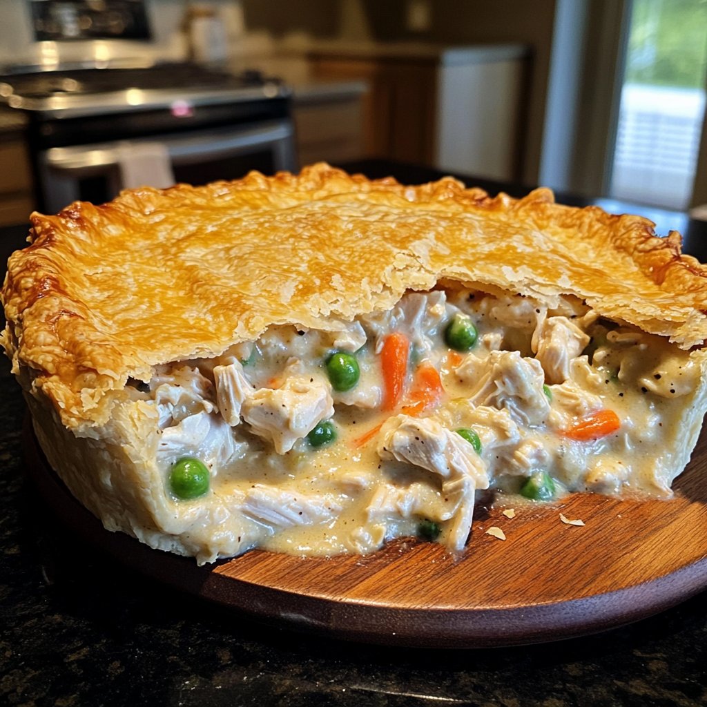 Spicy Crockpot Chicken Pot Pie Filling