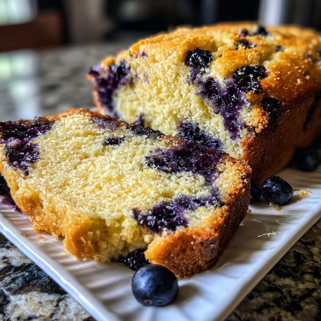 Blueberry Lemon Yogurt Bread