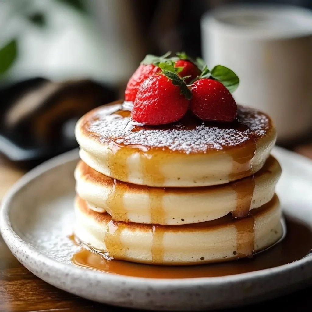 Fluffy Japanese Soufflé Pancakes