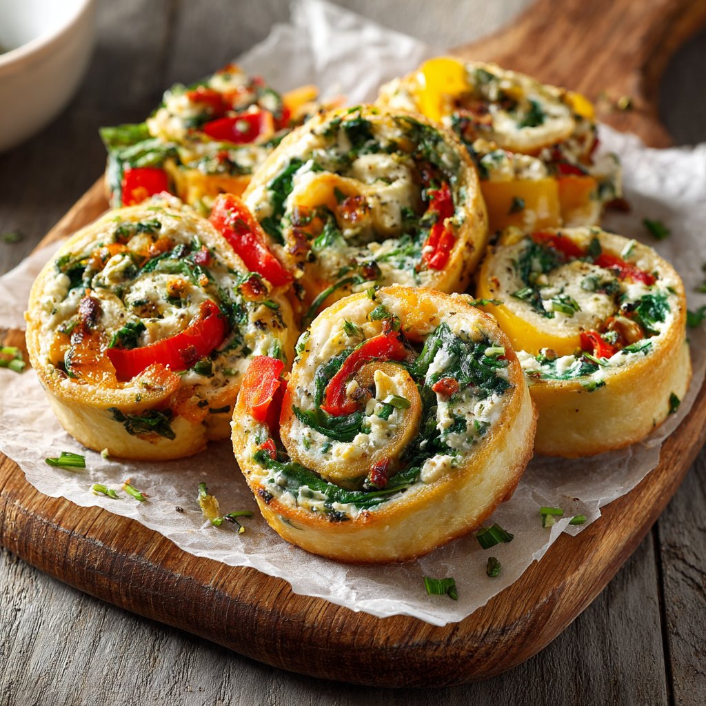 Super Bowl Party Veggie Pinwheels