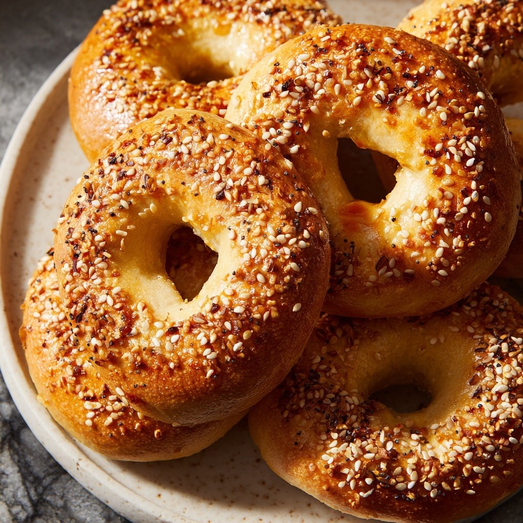 Soft Yogurt Bagels Oven Baked