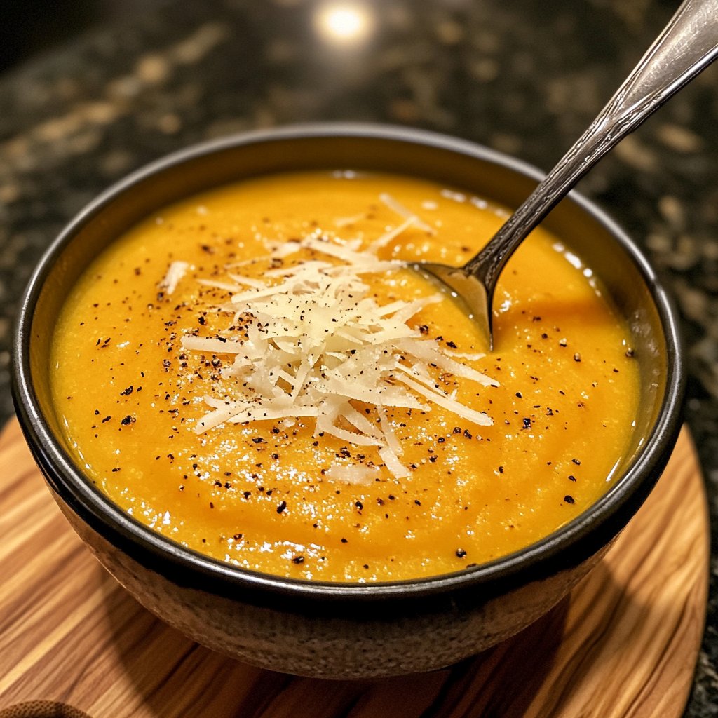 Squash Soup with Parmesan