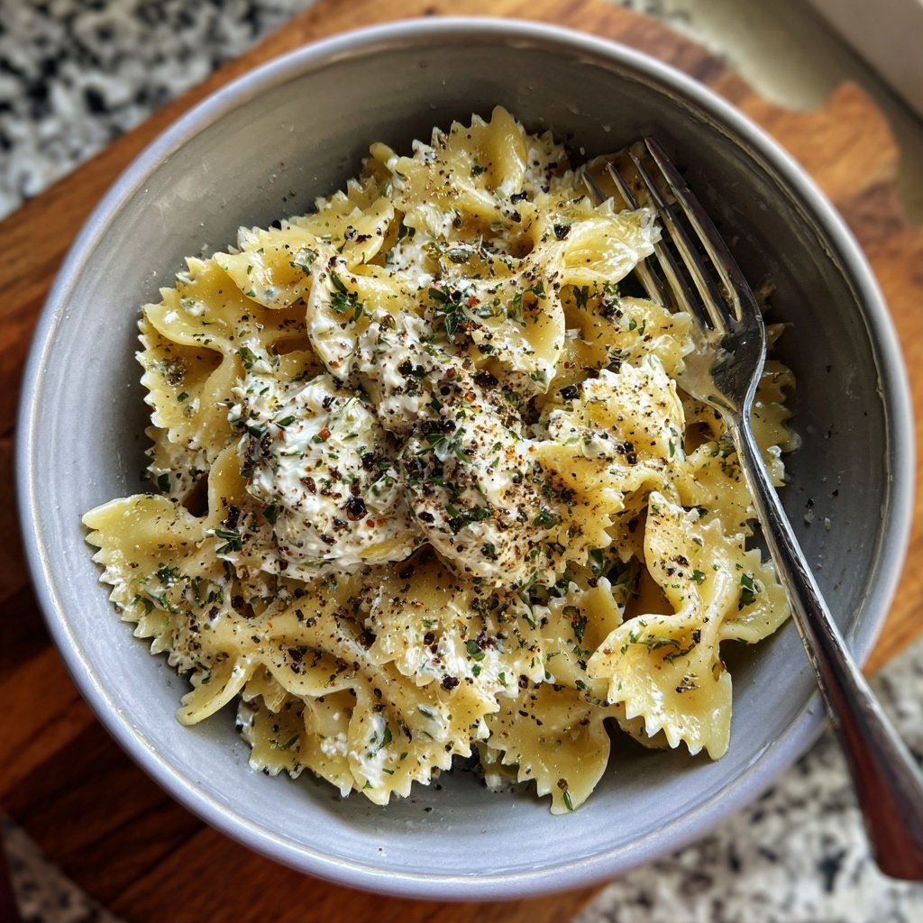 Bow Tie Pasta With Lemon Ricotta