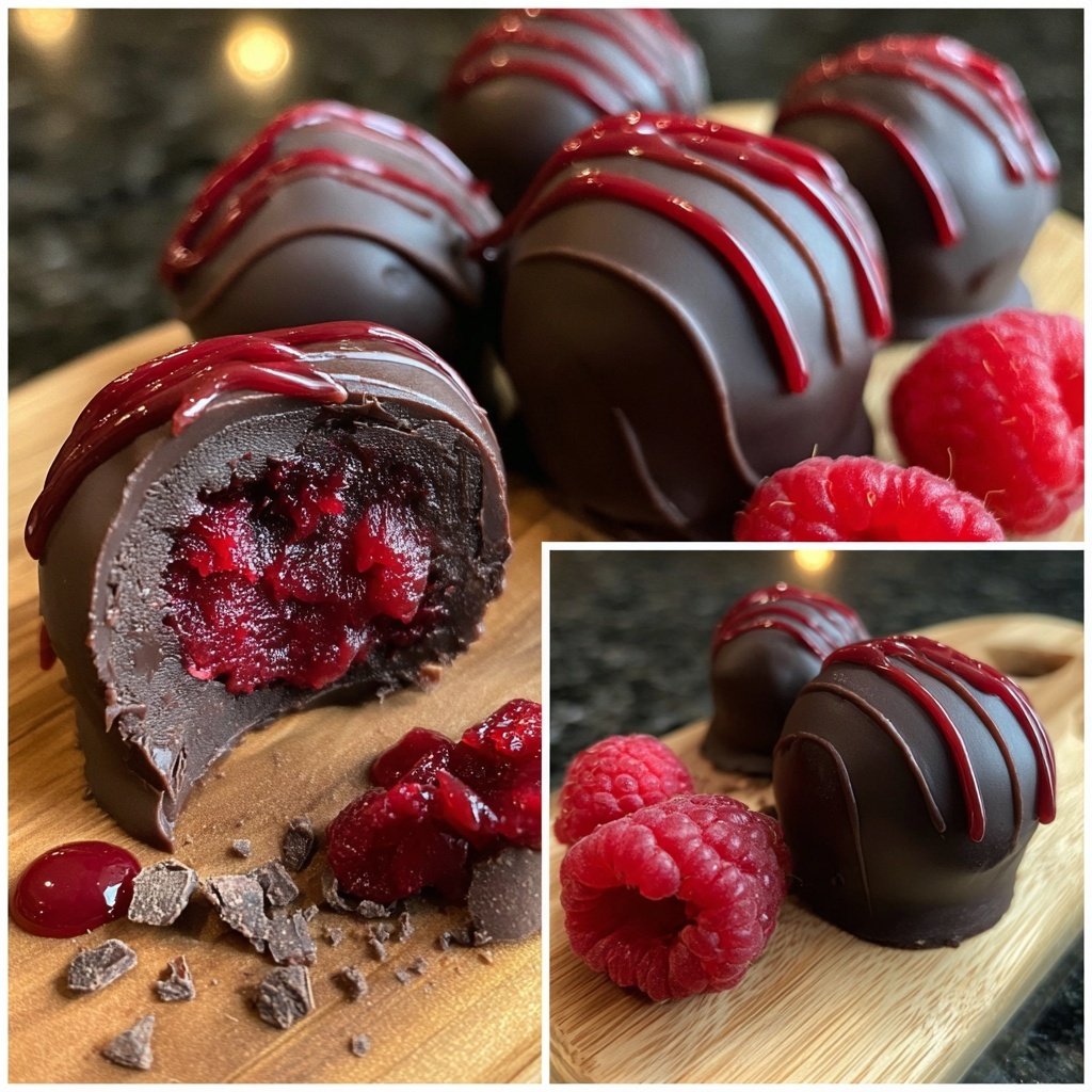 Chocolate Raspberry Truffles