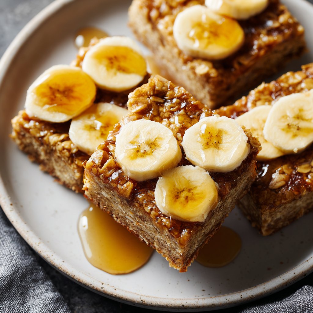 Banana Oat Yogurt Squares