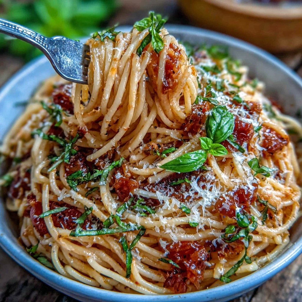 Angel Hair Pasta With Creamy Tomato Sauce