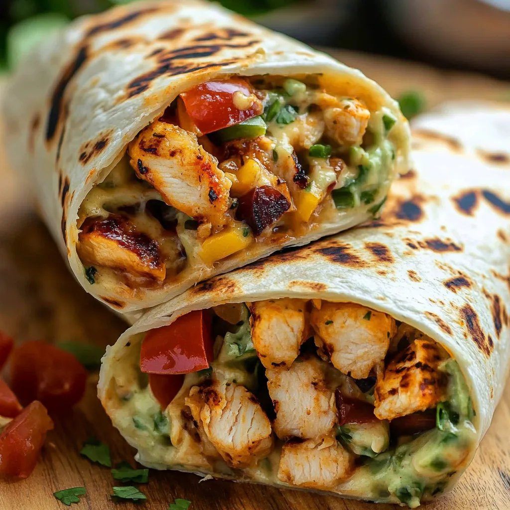 Chipotle Ranch Grilled Chicken Burrito Recipe
