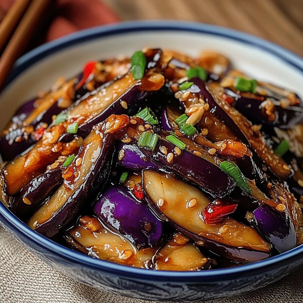 Chinese Eggplant with Garlic Sauce