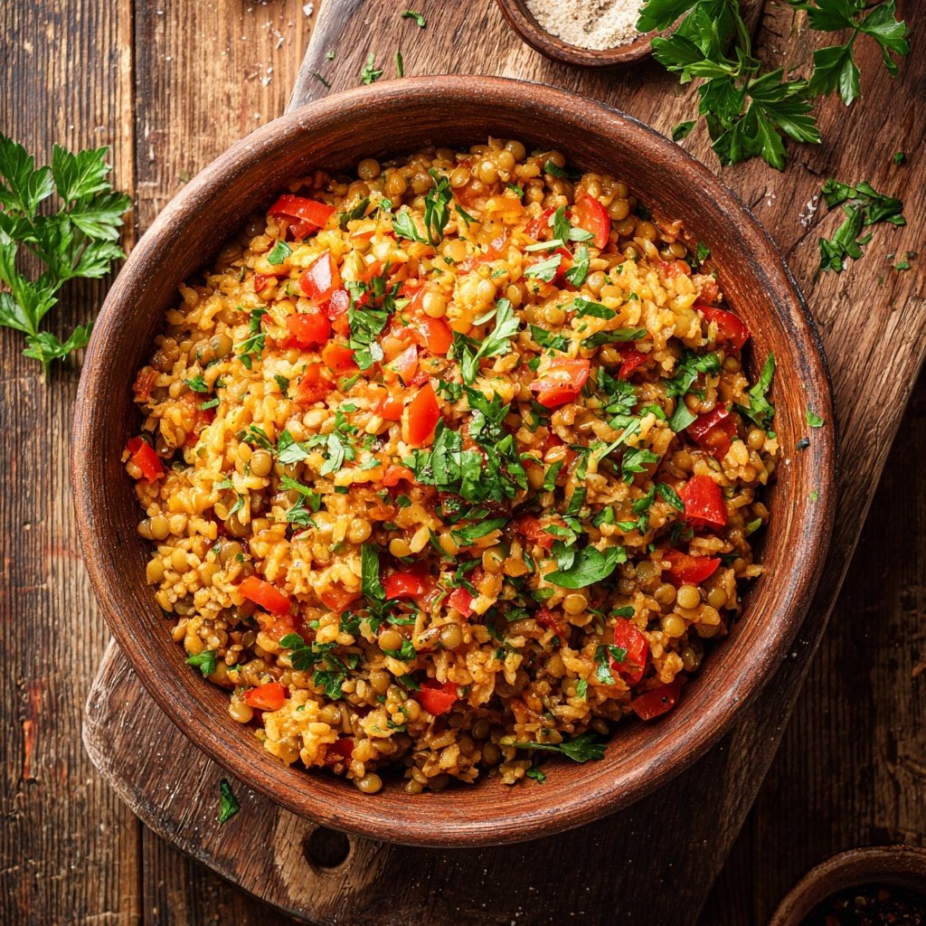 Mediterranean Lentil Rice